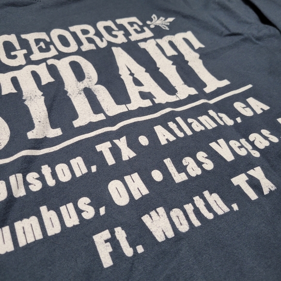 George Strait God and Country Music Tour Long Sleeve Band tShirt TX GA OH NV, M - Picture 5 of 10